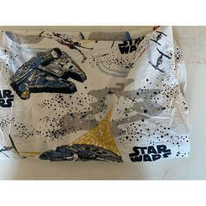 Pottery Barn Star Wars Millennium Falcon X Organic Flat Sheet 86x90
